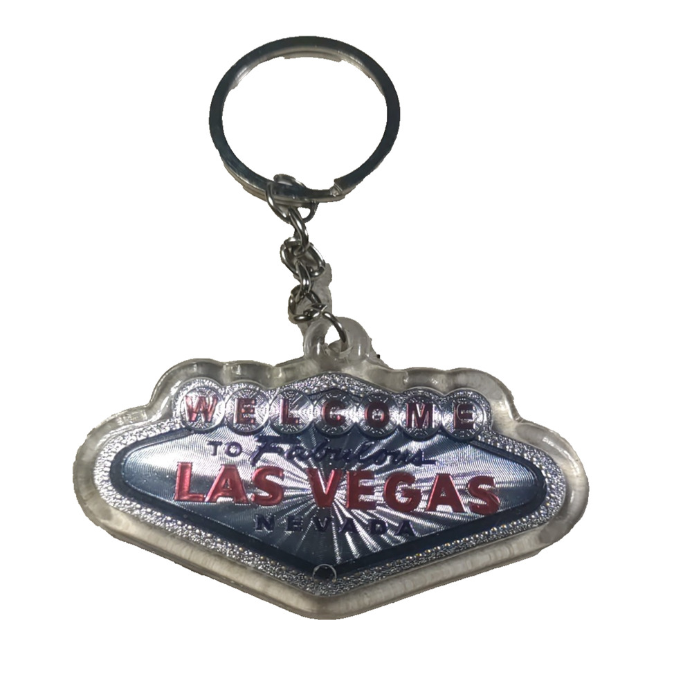 Welcome las Vegas Keychain Nevada Acrylic